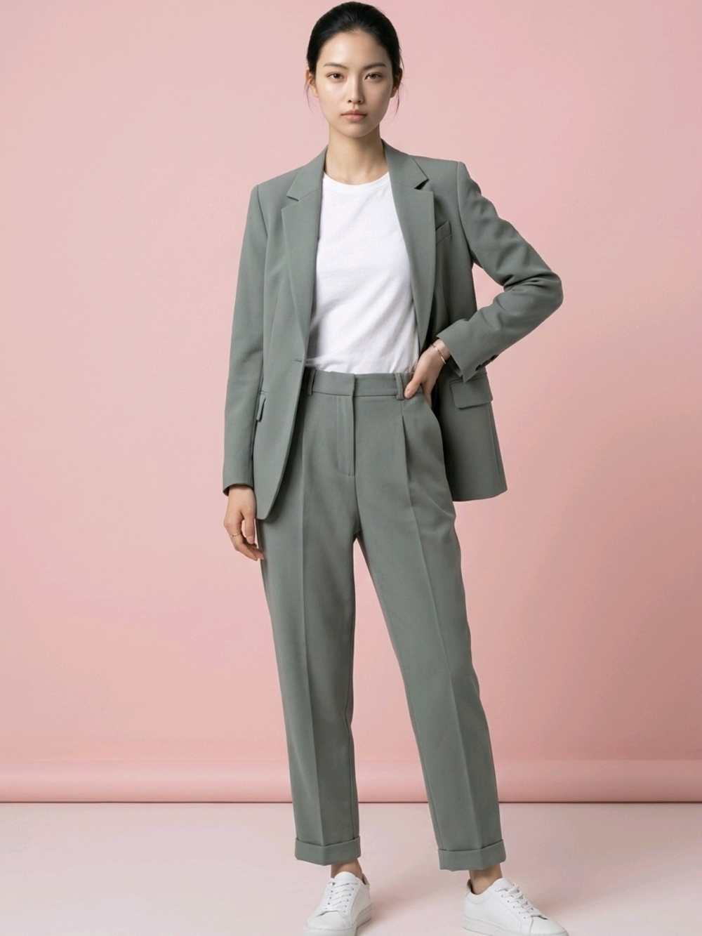 Aritzia Wilfred Tailored Trousers | Sage Green | Size 10 | Pleated Work Pant